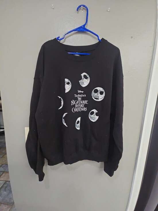 Disney Tops - Disney The Nightmare Before Christmas Sweatshirt XL/XG Black